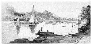 Manly Beach, Sydney, New South Wales, Australië, 1886