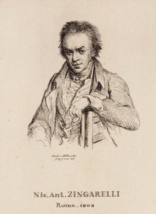 Portret van de componist Nicola Antonio Zingarelli