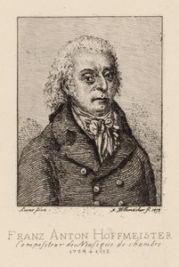 Portret van de componist Franz Anton Hoffmeister 1754-1812