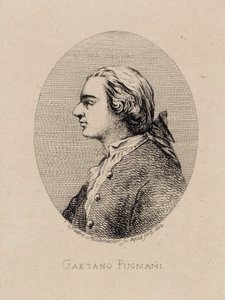 Portret van de violist en componist Gaetano Pugnani 1731-1798
