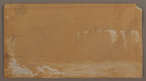 Amerikaanse Watervallen, Goat Island en Deel van Horseshoe Falls, Gezien vanaf de Canadese Oever van de Niagara Rivier