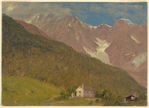 Een Alpenlandschap in Zwitserland