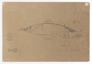Bamboebrug in Buga, Colombia en Meisje met kruik, Cartago, Colombia door Frederic Edwin Church