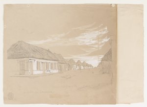 Calle de Commerce, Barranquilla, Colombia door Frederic Edwin Church