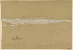Cayambé, ochtend, vanaf de Zonnetempel, Quito door Frederic Edwin Church