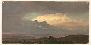 Wolken boven heuvels, Jamaica door Frederic Edwin Church