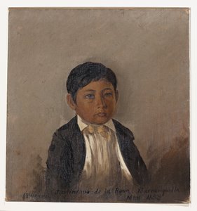 Colombia, Barranquilla, portret van jongen door Frederic Edwin Church