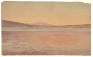Verre uitzicht op Mount Katahdin en Traveller gezien vanaf Lake Millinocket door Frederic Edwin Church
