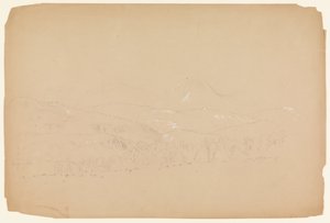 Ver uitzicht op de Katahdin getoond vanuit het westen door Frederic Edwin Church