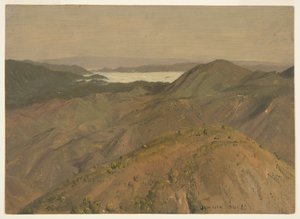 Verre Uitzicht over Heuveltoppen, Jamaica, West-Indië door Frederic Edwin Church