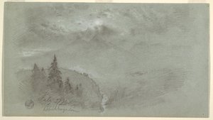 Tekening, Berchtesgaden, Beieren, 27 juli 1868 door Frederic Edwin Church