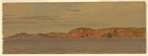 Tekening, Brimstone Head, Fago eiland, Newfoundland, 1859 door Frederic Edwin Church