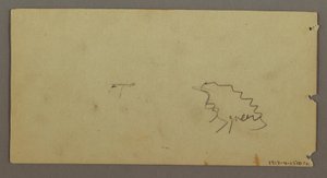 Tekening, Gebouw bij maanlicht, mogelijk 1869 door Frederic Edwin Church