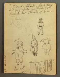 Tekening, kar, figuurstudies, mogelijk 1868 door Frederic Edwin Church