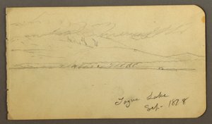 Tekening, Katahdin met wolkendek, 1878 door Frederic Edwin Church