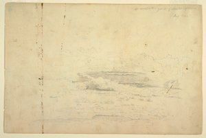 Tekening, Wolkenstudies, augustus 1844 door Frederic Edwin Church