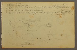 Tekening, Wolkenstudie, 1844 door Frederic Edwin Church