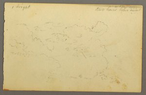 Tekening, Wolkenstudie, 1844 door Frederic Edwin Church