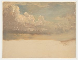 Tekening, Wolkenstudie, maart 1871 door Frederic Edwin Church