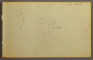 Tekening, Wolkenstudie, 1844 door Frederic Edwin Church