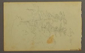 Tekening, Wolkenstudie, 1845 door Frederic Edwin Church