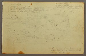 Tekening, Wolkenstudie, mogelijk 1844 door Frederic Edwin Church