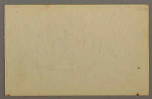 Tekening, Wolken, 1844 door Frederic Edwin Church