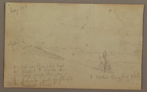 Tekening, Bewolkte lucht, 1863 door Frederic Edwin Church