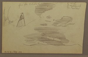 Tekening, Bewolkte lucht, mogelijk jaren 1860