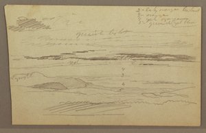 Tekening, Bewolkte lucht, mogelijk jaren 1860 door Frederic Edwin Church