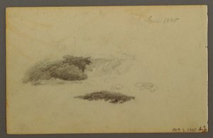 Tekening, Vervallen berk, 1844 door Frederic Edwin Church