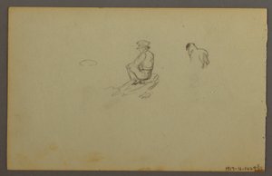 Tekening, Duinen, 1844 door Frederic Edwin Church