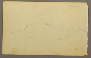 Tekening, Bosrand, 1844 door Frederic Edwin Church