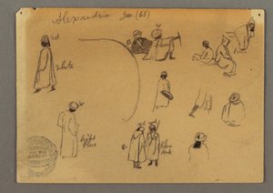 Tekening, Figuurstudies, januari 1868