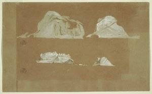 Tekening, Drijvende ijsbergen, 5 juli 1859