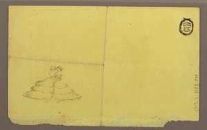 Tekening, Goat Island en Canadese watervallen, mogelijk 1856 door Frederic Edwin Church