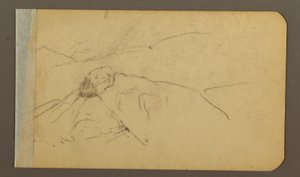 Tekening, Heuvel- en bergketens, San Bernal Peak, 1889 door Frederic Edwin Church