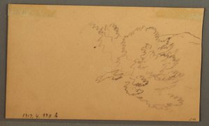 Tekening, Heuvels en vallei, oktober 1873 door Frederic Edwin Church