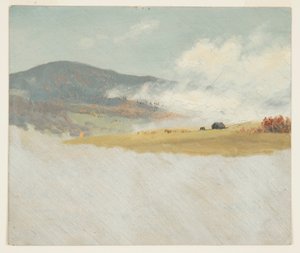 Tekening, Heuvelachtige landschappen, 1865-75 door Frederic Edwin Church