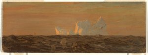 Tekening, IJsbergen, juni of juli 1859 door Frederic Edwin Church