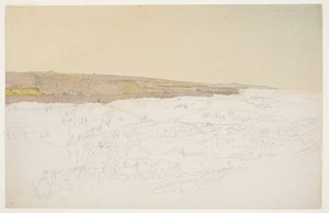Tekening, Jeruzalem, algemeen beeld, april (), 1868 door Frederic Edwin Church