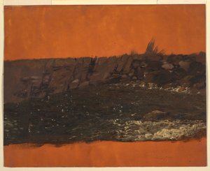 Tekening, Kust van Maine, ca. 1850 door Frederic Edwin Church