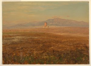Tekening, Mexicaans landschap, april 1869 door Frederic Edwin Church