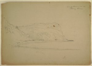 Tekening, "Apengrot", 1851 door Frederic Edwin Church
