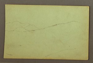 Tekening, Bergtoppen, mogelijk 1856 door Frederic Edwin Church