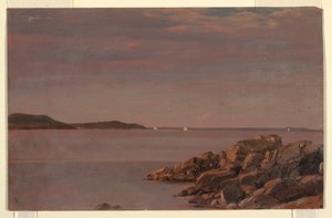 Tekening, Mt. Desert Island, kust van Maine, 1850 door Frederic Edwin Church