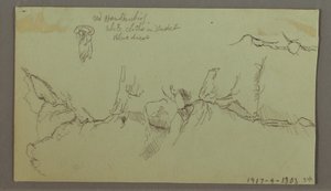 Tekening, Smalle Vallei, Gebouw, 11 september 1803 door Frederic Edwin Church