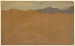 Tekening, Palmbomen en kruinen, Ecuador, mei 1857 door Frederic Edwin Church