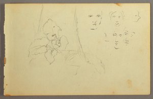 Tekening, Plantenstudie, gezichten, mogelijk 1844 door Frederic Edwin Church