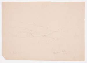 Tekening, Ripogenusmeer, ca. 1855 door Frederic Edwin Church